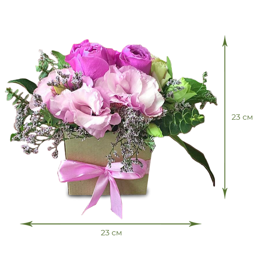 Цветы в коробке Первое свидание
